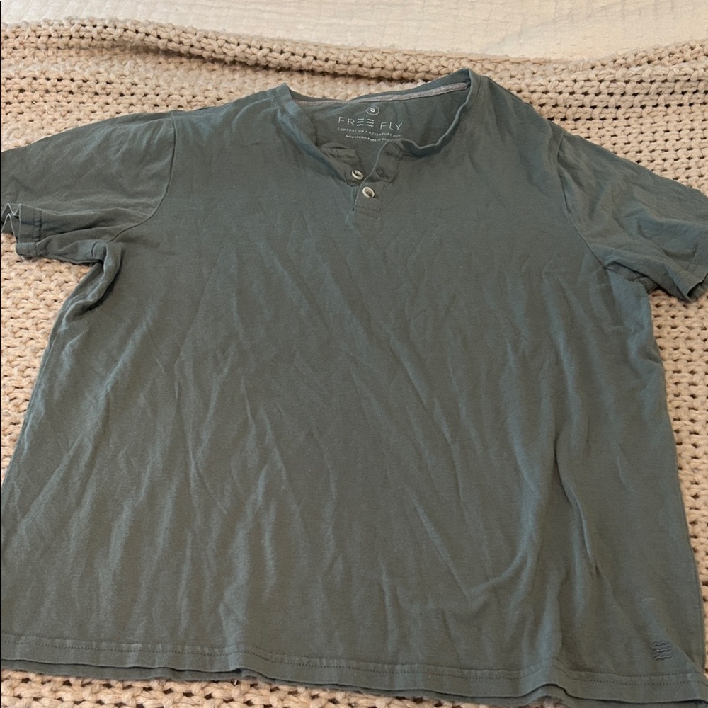 Free Fly Apparel Men's Slate Henley Tee